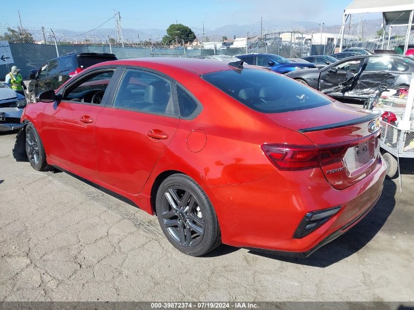 2020 Kia Forte Gt-Line VIN: 3KPF34AD8LE255453 Lot: 39872374