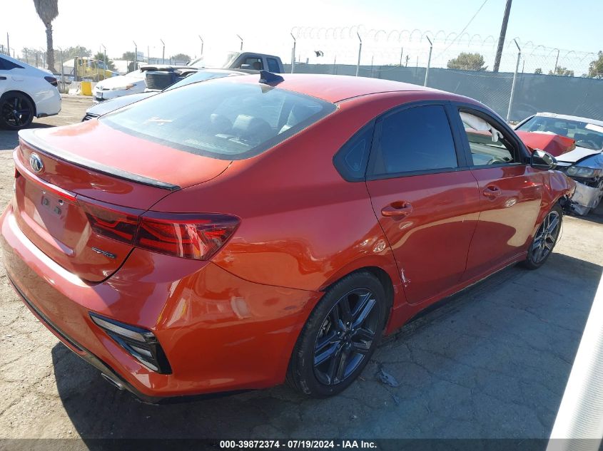 2020 Kia Forte Gt-Line VIN: 3KPF34AD8LE255453 Lot: 39872374