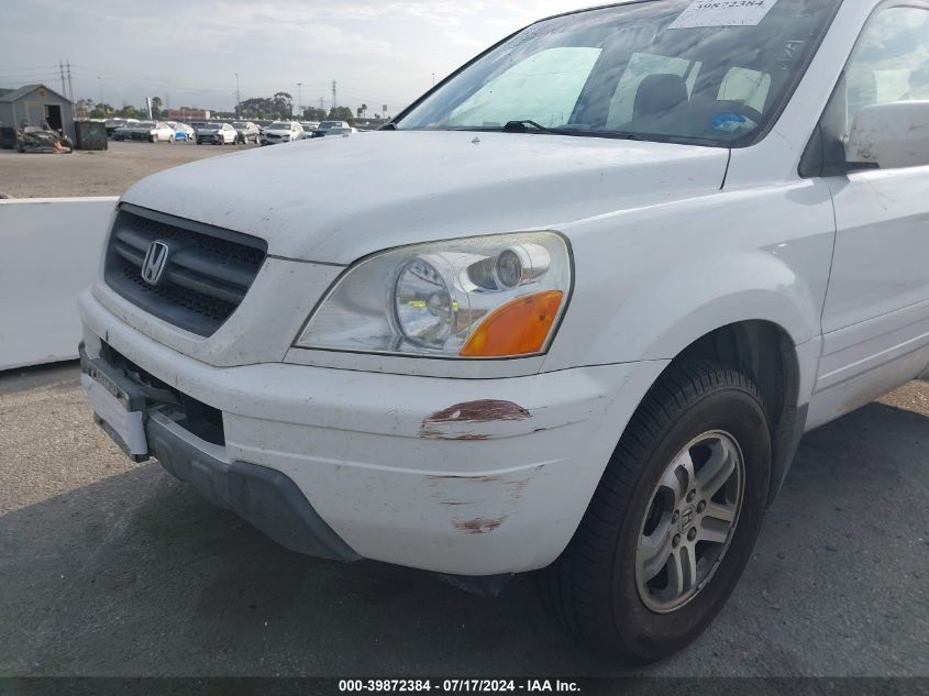 2004 Honda Pilot Ex-L VIN: 2HKYF187X4H594159 Lot: 39872384