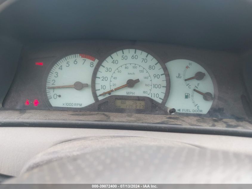 2004 Toyota Corolla Le VIN: 1NXBR32E44Z287975 Lot: 39872400