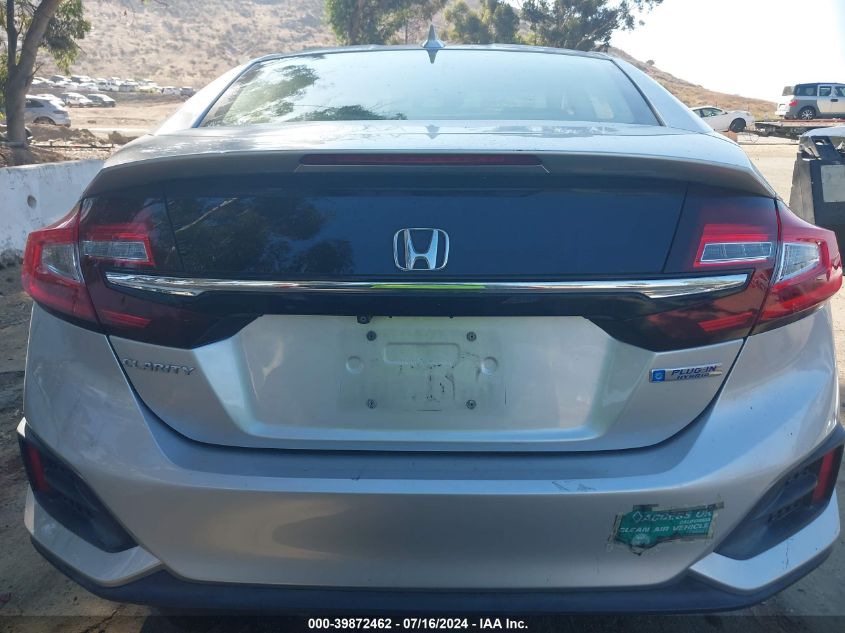 2018 Honda Clarity Plug-In Hybrid VIN: JHMZC5F16JC000529 Lot: 39872462