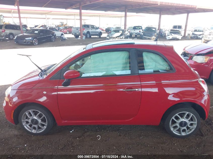 2012 Fiat 500 Pop VIN: 3C3CFFAR7CT382874 Lot: 39872504