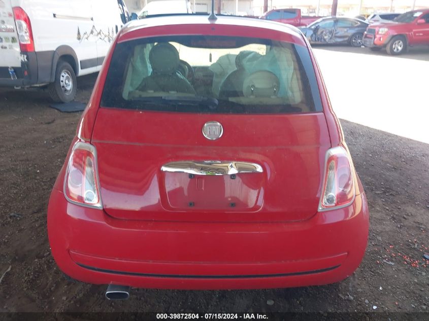 2012 Fiat 500 Pop VIN: 3C3CFFAR7CT382874 Lot: 39872504