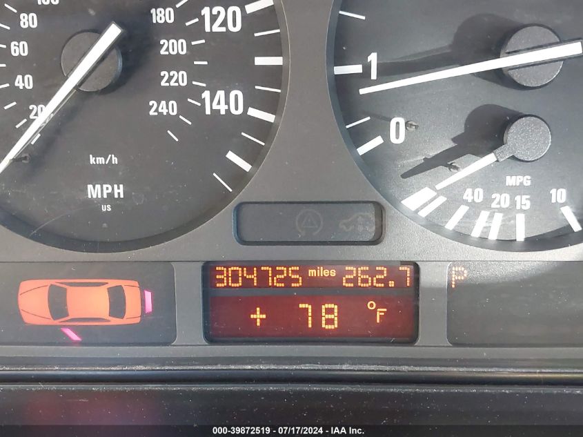 1997 BMW 528I VIN: WBADD6325VBW06196 Lot: 39872519