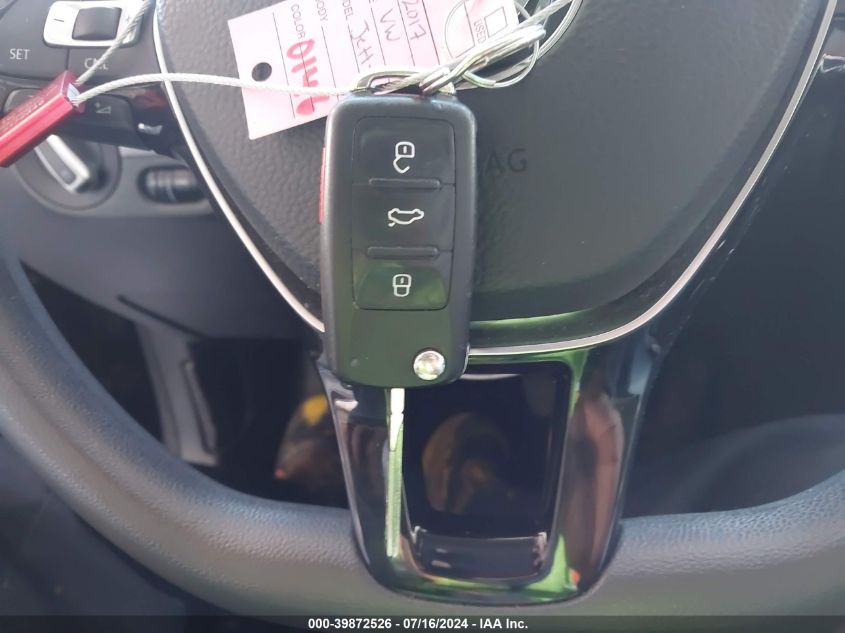 2017 Volkswagen Jetta S VIN: 3VW2B7AJ1HM262716 Lot: 39872526