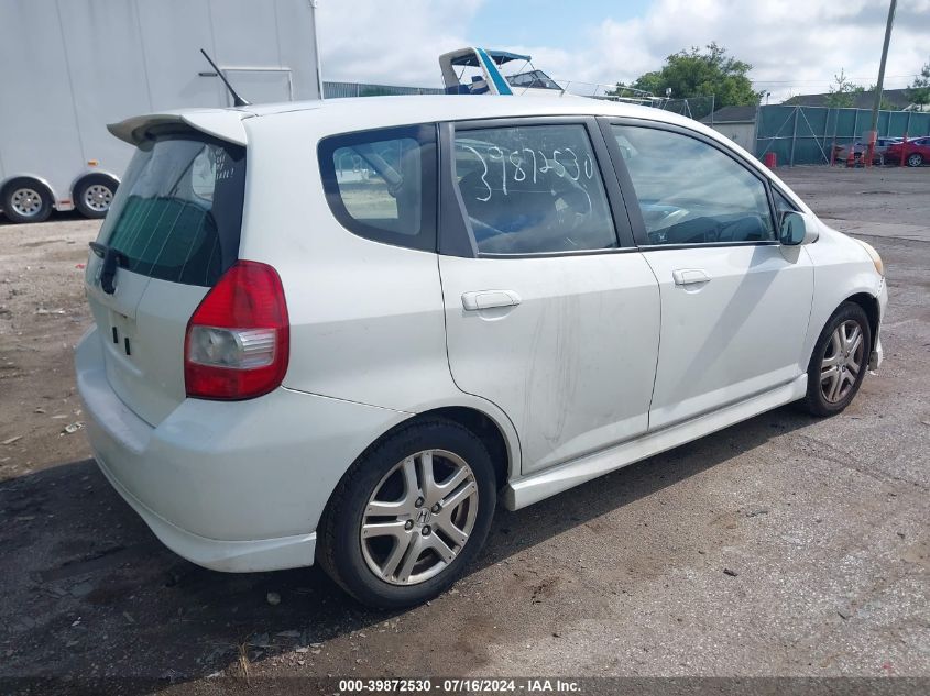 JHMGD38697S048171 | 2007 HONDA FIT