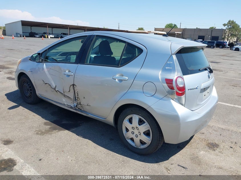 2012 Toyota Prius C Two VIN: JTDKDTB35C1500997 Lot: 39872531