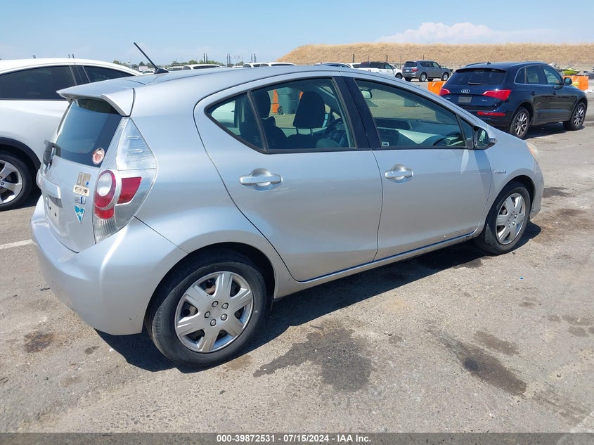 2012 Toyota Prius C Two VIN: JTDKDTB35C1500997 Lot: 39872531
