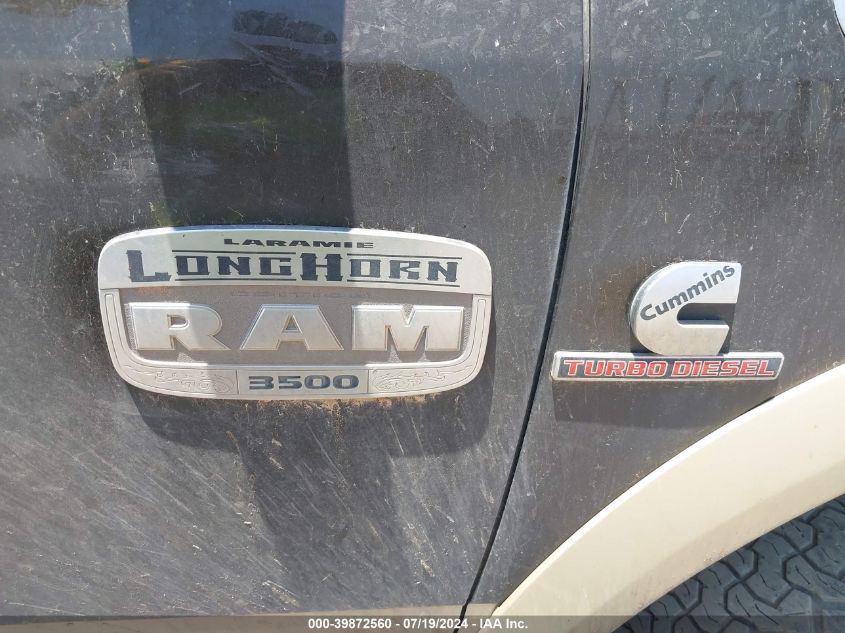 2013 Ram 3500 Longhorn VIN: 3C63RRNL2DG542753 Lot: 39872560