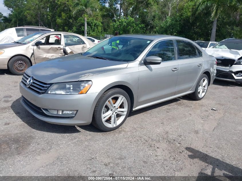 2013 Volkswagen Passat 2.0L Tdi Sel Premium VIN: 1VWCN7A31DC093256 Lot: 39872584