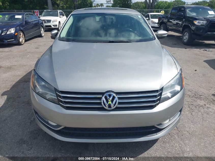 2013 Volkswagen Passat 2.0L Tdi Sel Premium VIN: 1VWCN7A31DC093256 Lot: 39872584