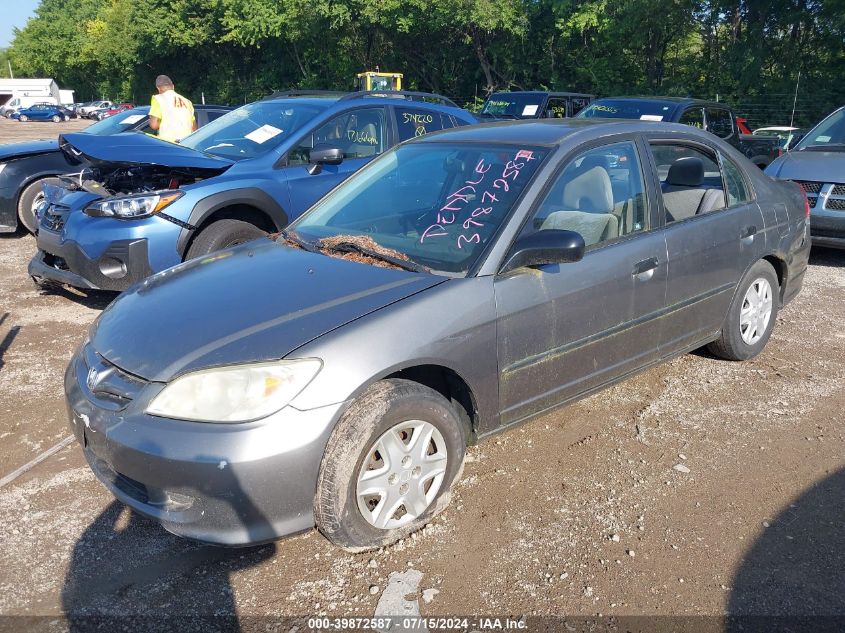 2HGES16405H560993 | 2005 HONDA CIVIC