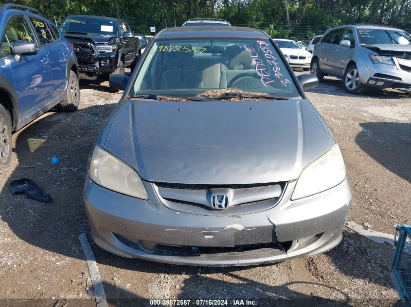 2HGES16405H560993 | 2005 HONDA CIVIC