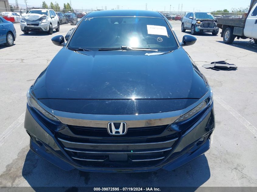 2022 Honda Accord Sport VIN: 1HGCV1F38NA073979 Lot: 39872595