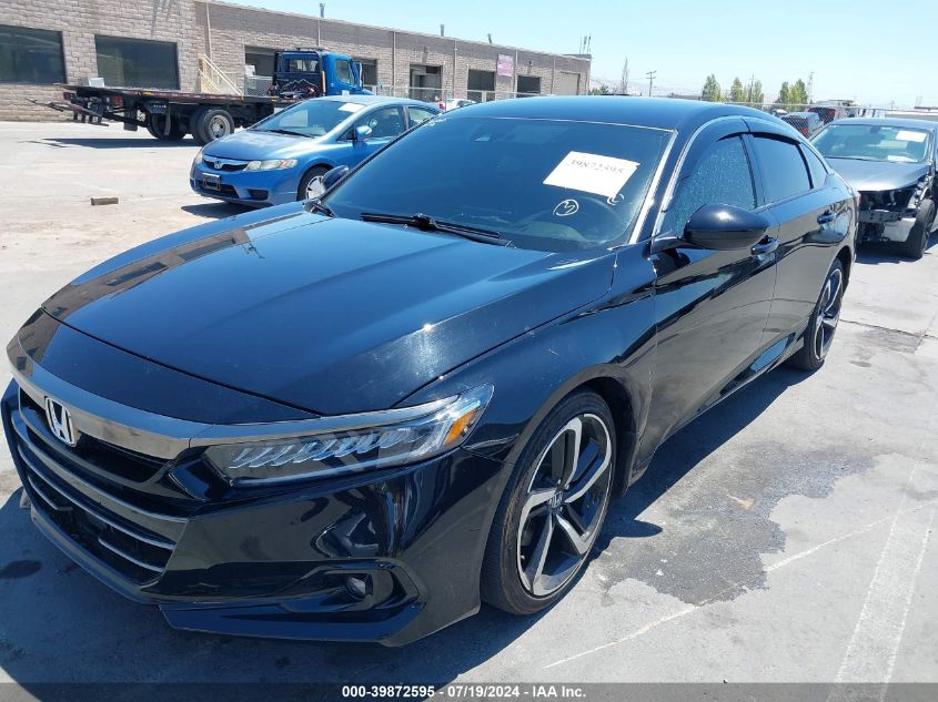 2022 Honda Accord Sport VIN: 1HGCV1F38NA073979 Lot: 39872595