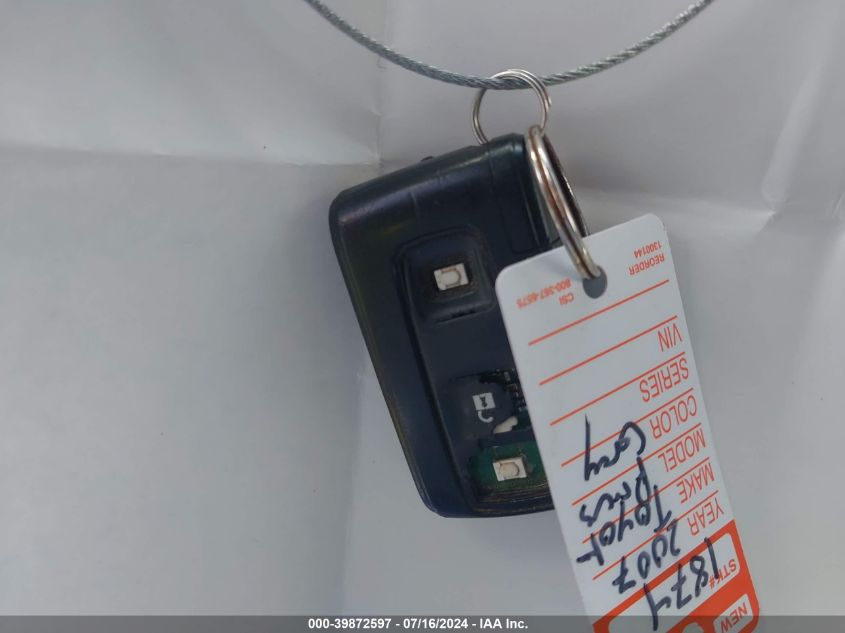 2007 Toyota Prius VIN: JTDKB20U573235133 Lot: 39872597