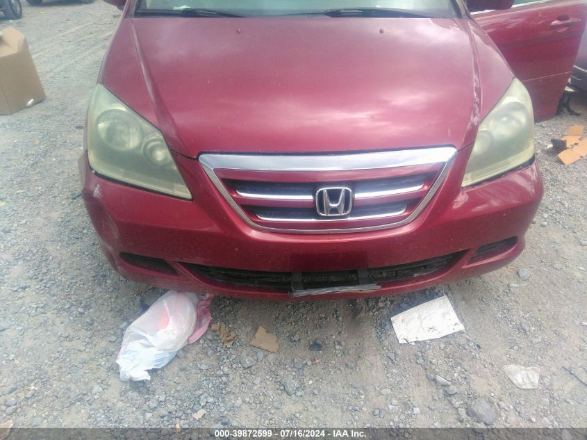 2006 Honda Odyssey Ex-L VIN: 5FNRL38616B059321 Lot: 39872599