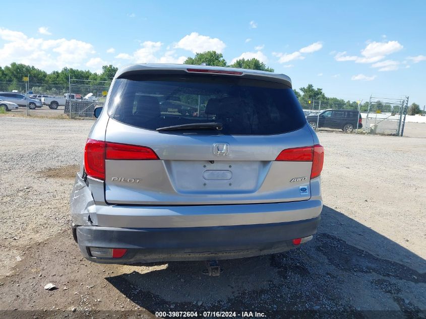 2016 Honda Pilot Ex VIN: 5FNYF6H30GB079068 Lot: 39872604