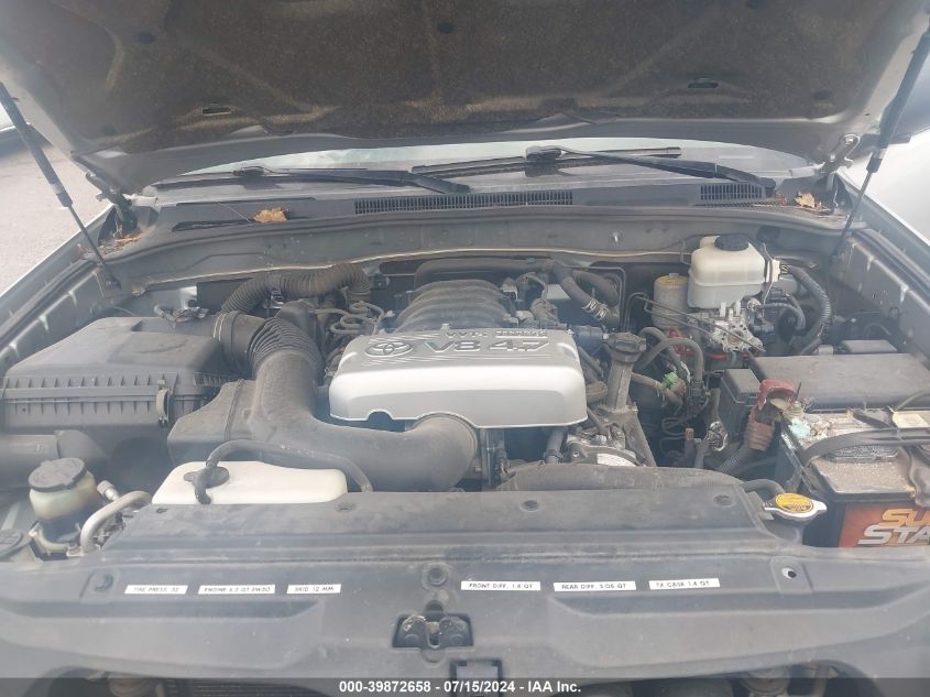 2005 Toyota 4Runner Limited V8 VIN: JTEBT17R358020581 Lot: 39872658