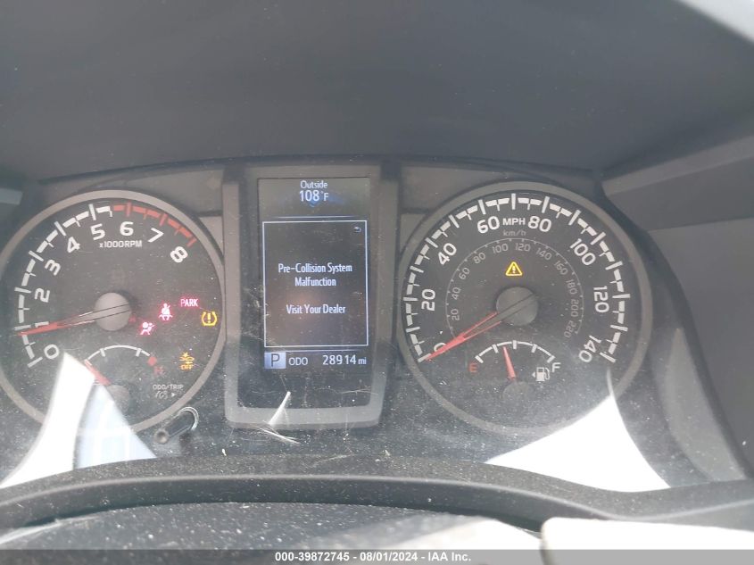 2020 Toyota Tacoma Sr VIN: 5TFAX5GN7LX168146 Lot: 39872745