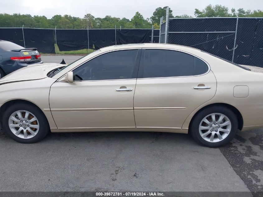 2004 Lexus Es 330 VIN: JTHBA30G745005837 Lot: 39872781