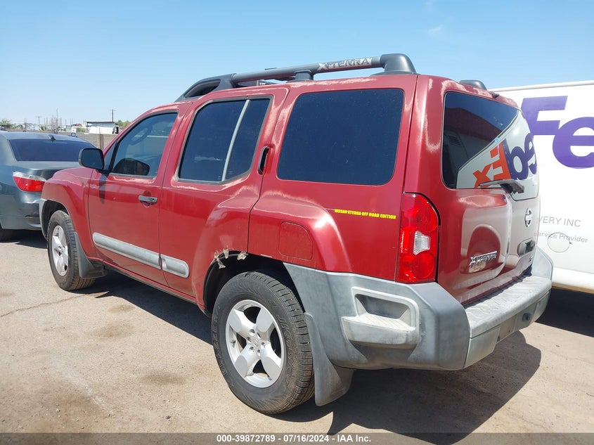 2005 Nissan Xterra Se VIN: 5N1AN08U25C630200 Lot: 39872789