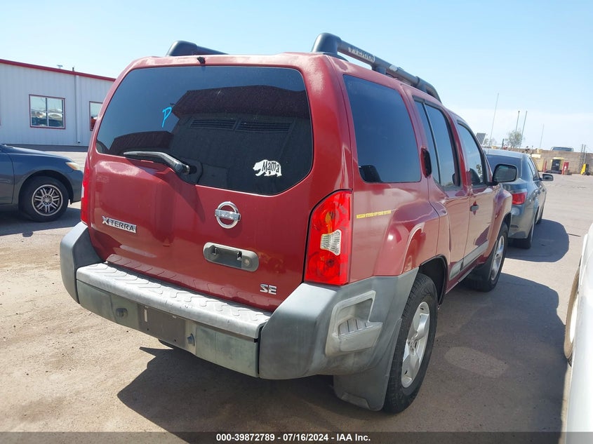 2005 Nissan Xterra Se VIN: 5N1AN08U25C630200 Lot: 39872789