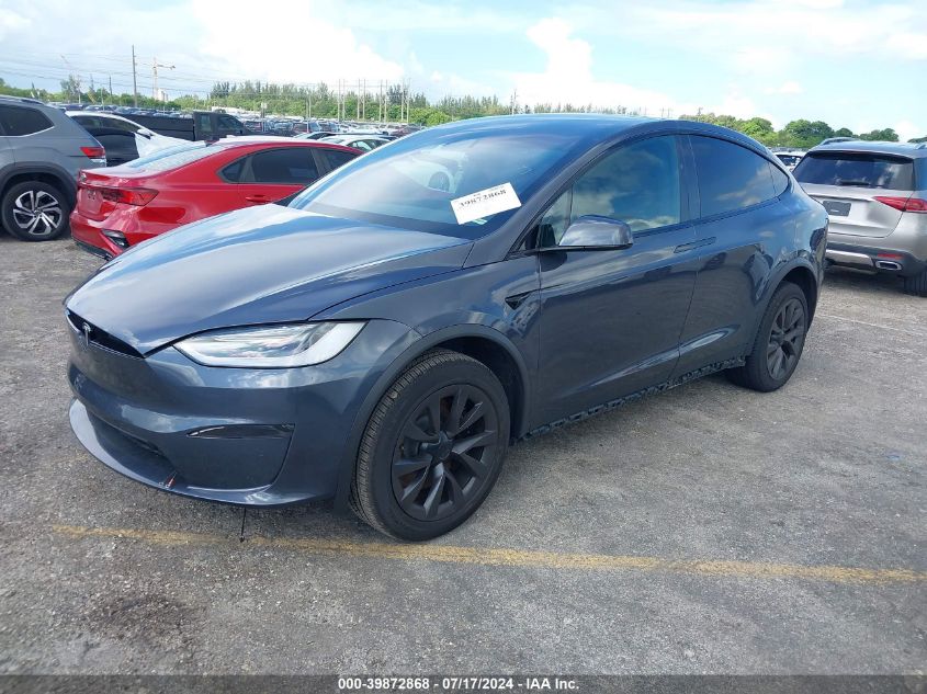 7SAXCBE64NF343016 2022 TESLA MODEL X - Image 2