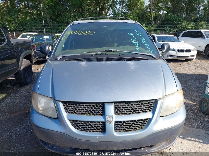 2003 Dodge Caravan Se VIN: 1D4GP25303B143714 Lot: 39872880