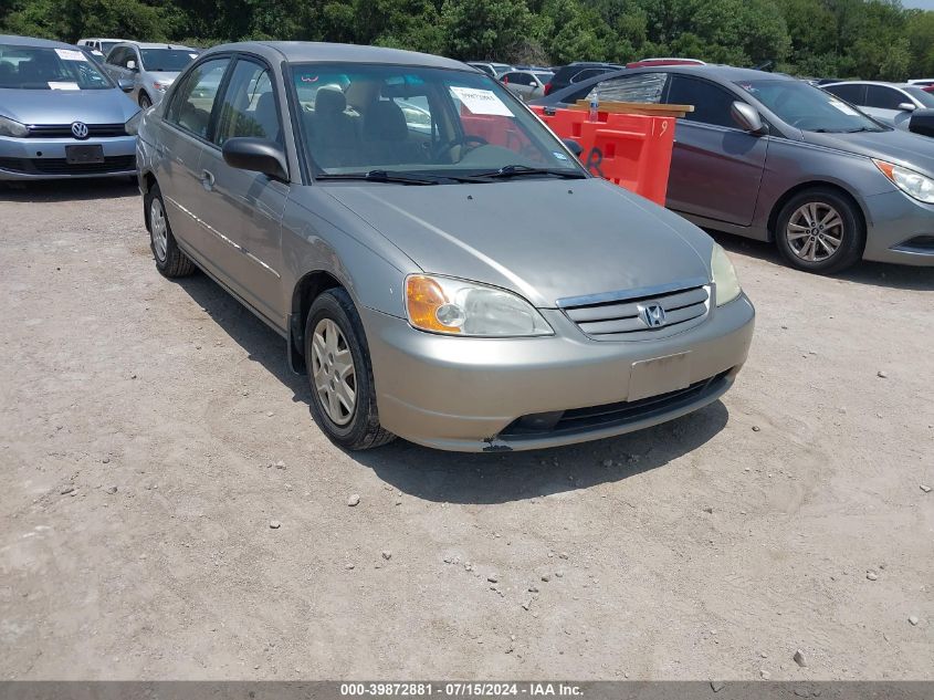 2003 Honda Civic Lx VIN: 2HGES16683H612871 Lot: 39872881