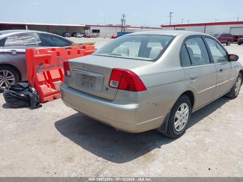 2003 Honda Civic Lx VIN: 2HGES16683H612871 Lot: 39872881