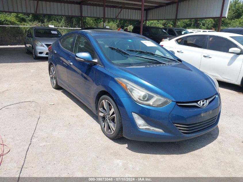 2014 Hyundai Elantra Limited VIN: KMHDH4AE9EU120869 Lot: 39873048