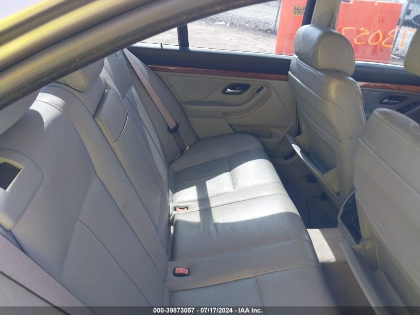 2002 BMW 530Ia I Automatic VIN: WBADT63452CH92691 Lot: 39873057