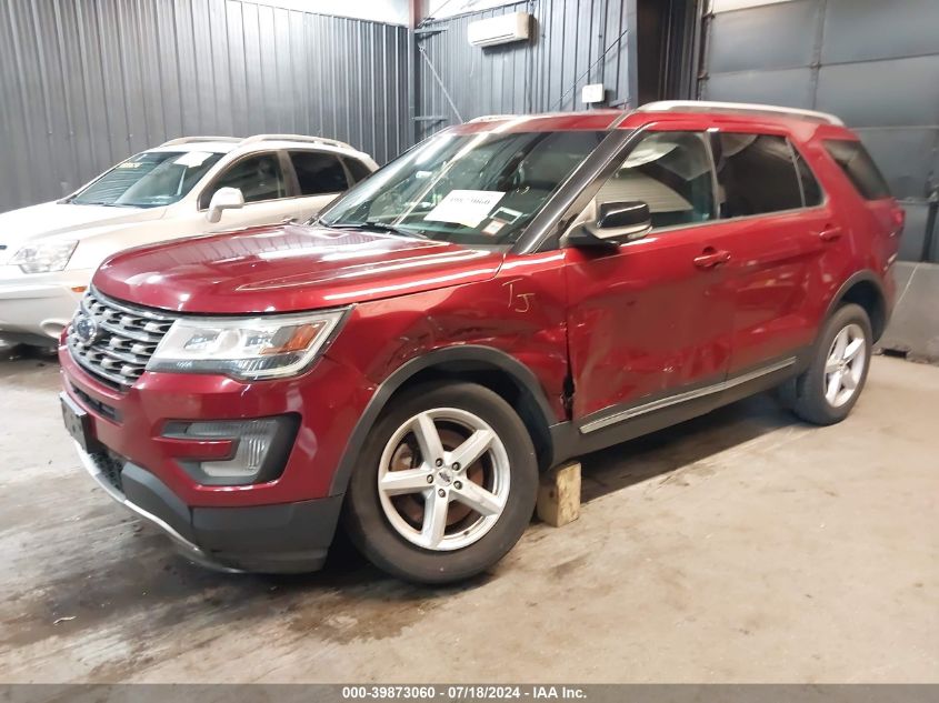 1FM5K8DH3HGB75680 2017 FORD EXPLORER - Image 2