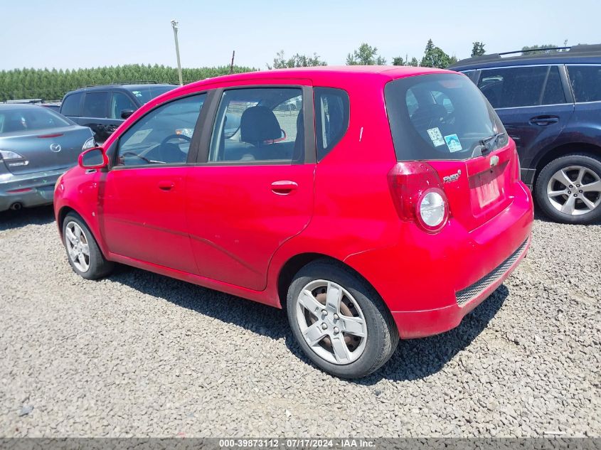 KL1TD66E09B651631 2009 Chevrolet Aveo Ls/Lt