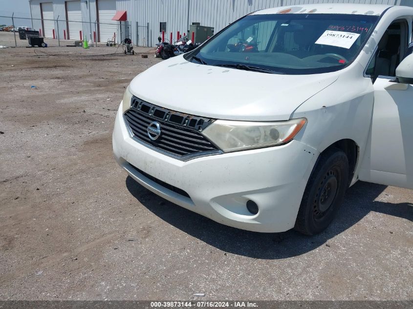 2012 Nissan Quest S VIN: JN8AE2KP1C9031337 Lot: 39873144