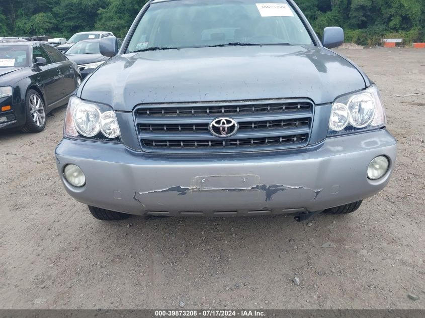 2003 Toyota Highlander Limited V6 VIN: JTEGF21A730093907 Lot: 39873208