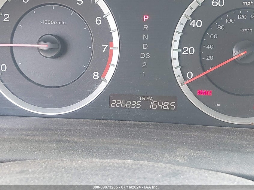 2009 Honda Accord 2.4 Lx-P VIN: 1HGCP26479A195862 Lot: 39873235