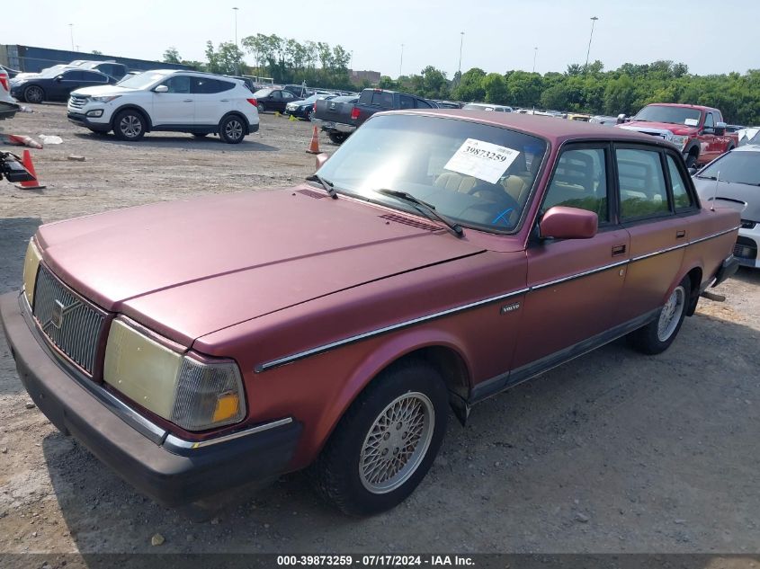 1993 Volvo 240 VIN: YV1AS8801P1489086 Lot: 39873259