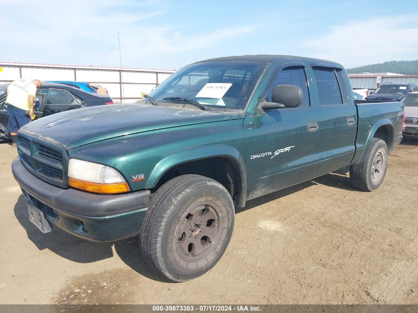 2000 Dodge Dakota Slt/Sport VIN: 1B7GG2AN5YS666111 Lot: 39873383