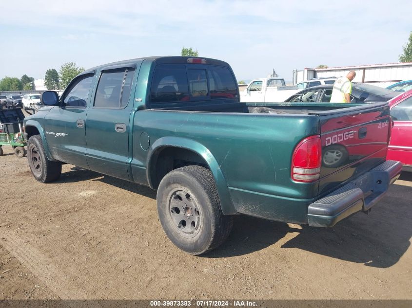 2000 Dodge Dakota Slt/Sport VIN: 1B7GG2AN5YS666111 Lot: 39873383