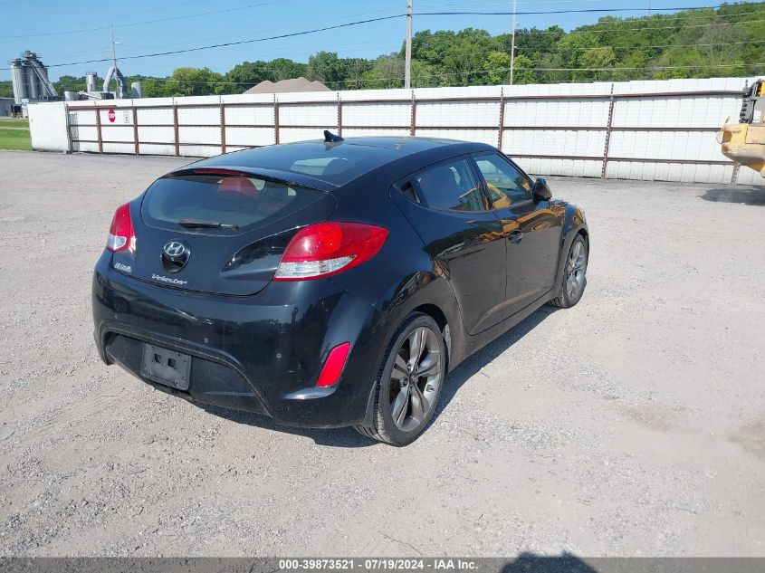 2012 Hyundai Veloster Base W/Red/Black VIN: KMHTC6AD2CU049248 Lot: 39873521