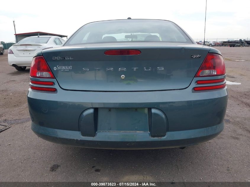 2006 Dodge Stratus Sxt VIN: 1B3EL46X16N243421 Lot: 39873523