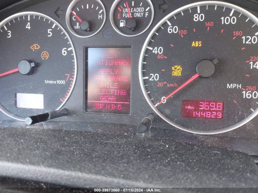 2003 Audi Allroad 2.7T VIN: WA1YD64B43N048429 Lot: 39873560