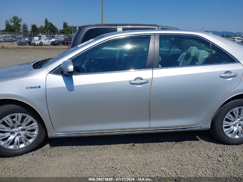 4T1BD1FK7CU013414 2012 Toyota Camry Hybrid Le