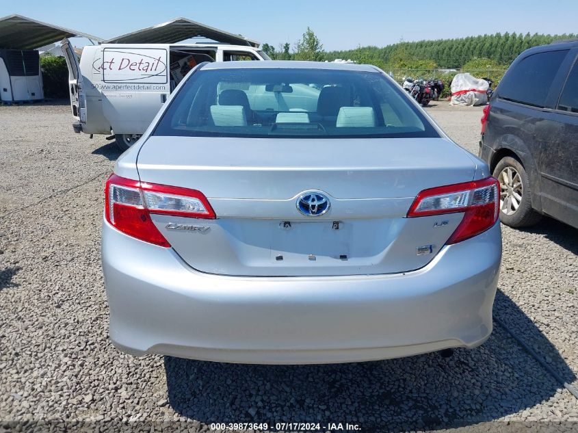 4T1BD1FK7CU013414 2012 Toyota Camry Hybrid Le