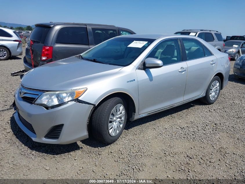 4T1BD1FK7CU013414 2012 Toyota Camry Hybrid Le