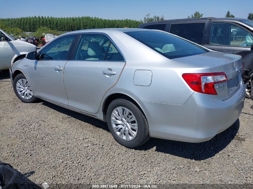 4T1BD1FK7CU013414 2012 Toyota Camry Hybrid Le