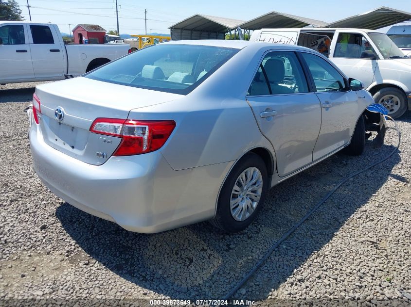 4T1BD1FK7CU013414 2012 Toyota Camry Hybrid Le