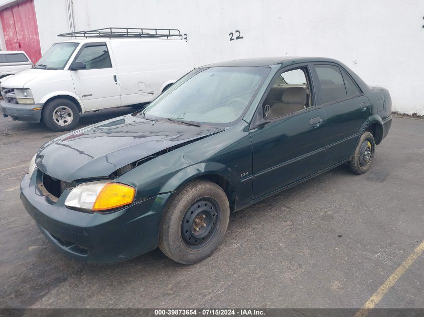 2000 Mazda Protege Dx/Lx VIN: JM1BJ2228Y0237833 Lot: 39873654